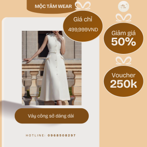 váy công sở dáng dài