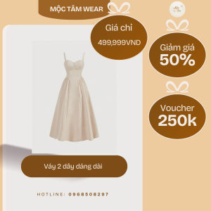 váy 2 dây dáng dài